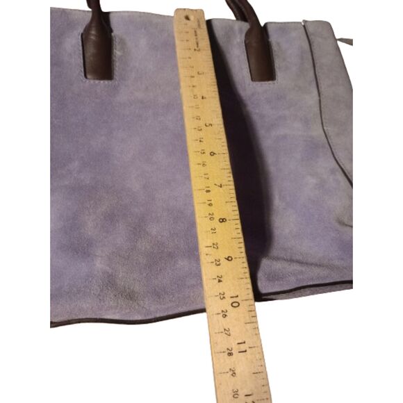 Giani Bernini Lavender Suede Satchel - Picture 5 of 6